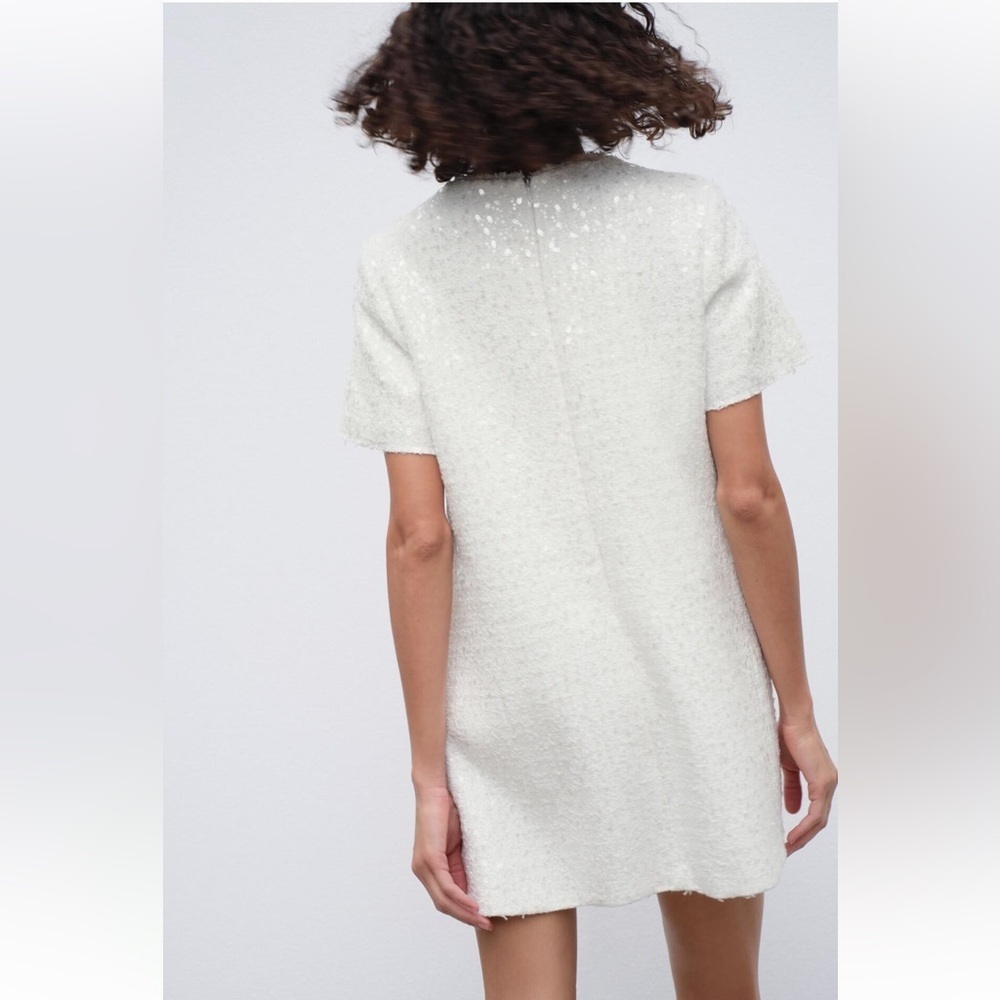 New ZARA Sequin Mini Dress - Picture 4 of 8